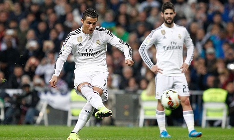 Ronaldo sút phạt đền thành công gỡ hòa cho Real