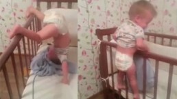 Clip bé 'vượt ngục' cực thông minh của em bé