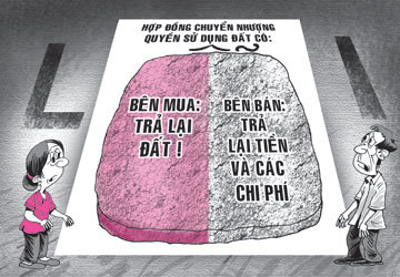 Hợp đồng chuyển nhượng quyền sử dụng đất vô hiệu thì phải làm như thế nào?