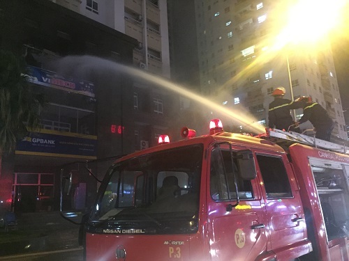 Hà Nội: Cháy lớn tại trường mầm non ở chung cư Vimeco