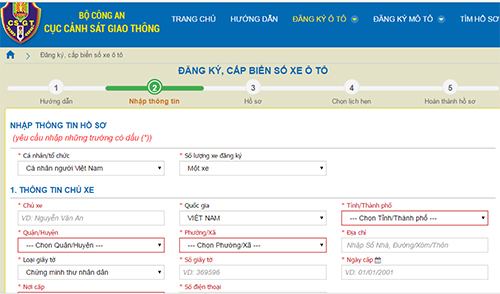 Người dân sẽ đăng ký sang tên đổi chủ, cấp biển số xe qua mạng
