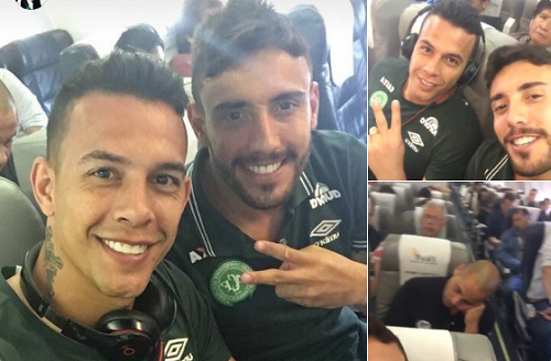 Đội bóng Brazil trước khi lên máy bay gặp nạn