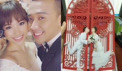 Lộ thiệp cưới và tin nhắn mời đám cưới