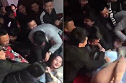 Hàng loạt nam khách đám cưới ngang nhiên sàm sỡ phù dâu khiến dân mạng phẫn nộ