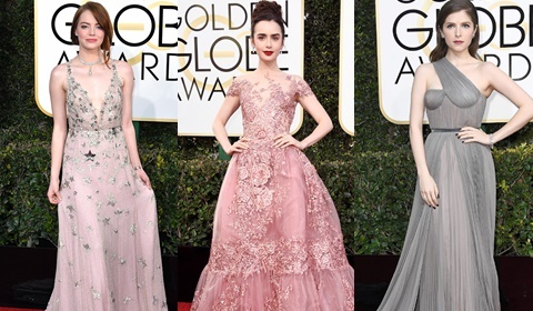 Dàn mỹ nhân làm sáng bừng thảm đỏ lễ trao giải Quả Cầu Vàng 2017
