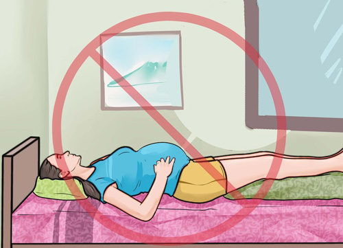Vì sao mẹ bầu không nên nằm ngửa khi ngủ?