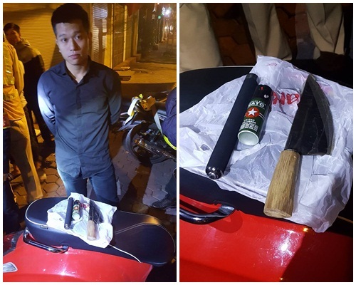 Thanh niên mang cả