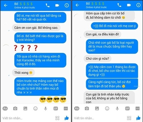 Cười ngất với tin nhắn của ông bố