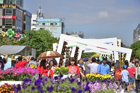 Nhiều người bị cướp giật trên đường hoa Nguyễn Huệ