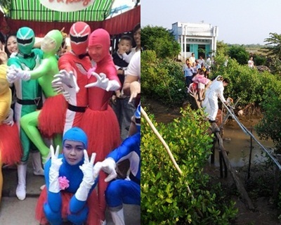 Những màn rước dâu 'lầy lội' nhất chỉ Việt Nam mới có