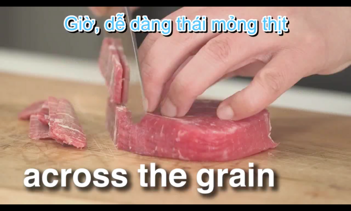 Bí quyết thái thịt bò mỏng như tờ giấy