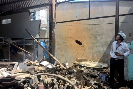 Khí mêtan phát nổ tại xưởng cơ khí, 3 người thương vong