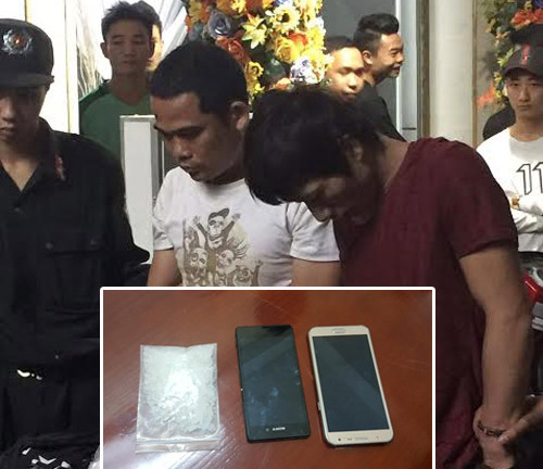 Tạm giữ hai thanh niên nghi vận chuyển ma túy ở HN 