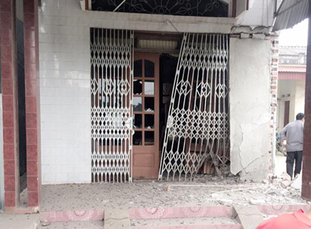 Nổ lớn ở nhà trưởng Công an xã