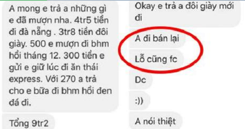 Tán tỉnh không được, chàng trai đòi tiền, đòi luôn đôi giày để “đi bán lại
