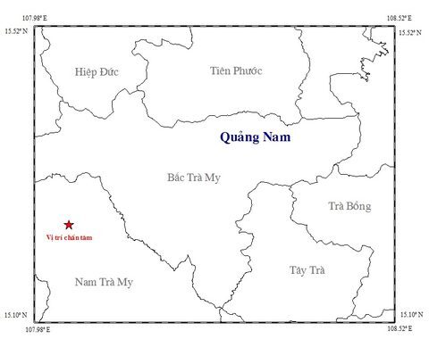 4 ngày, Quảng Nam xảy ra 3 trận động đất