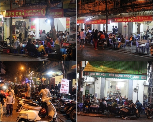 Quán bia, hàng ăn đang 