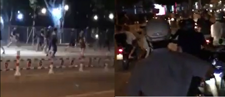 Hơn 40 thanh niên vác hung khí hỗn chiến trên phố