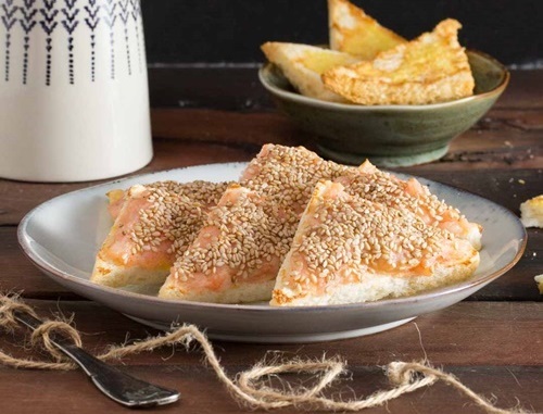 Cách làm bánh mì nướng tôm vừng đơn giản, ngon miệng