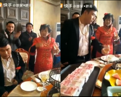 Đám cưới 'phủ' đầy tiền, vàng của chàng trai trẻ với cụ bà xôn xao cư dân mạng