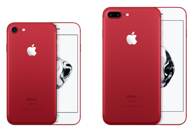 Apple bất ngờ ra mắt iPhone 7 và 7 Plus phiên bản màu đỏ rực, giá không đổi