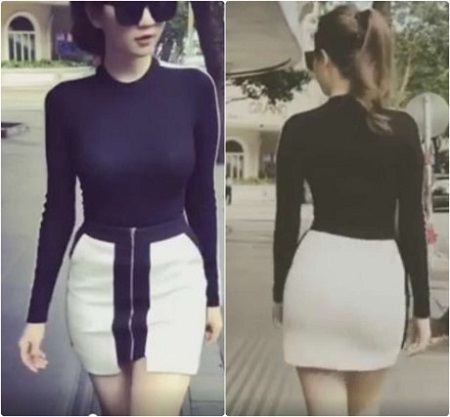 Ngọc Trinh khoe dáng chữ S quyến rũ 'đốt mắt' giữa phố
