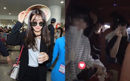 Eunji (Apink) cười tít mắt đội nón lá, Seventeen