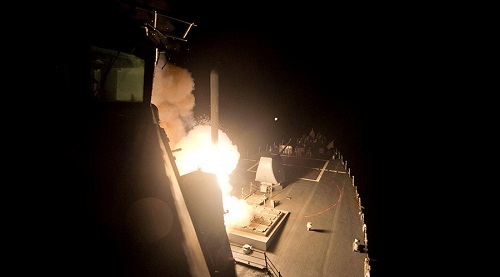 Mô phỏng hành trình của tên lửa Tomahawk tấn công Syria