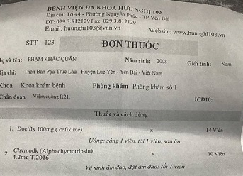 Bố mẹ giật mình, con trai 9 tuổi viêm răng được kê thuốc đặt...âm đạo