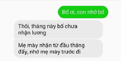 Cười không “nhặt được mồm” với tin nhắn của những ông bố bà mẹ bá đạo nhất quả đất