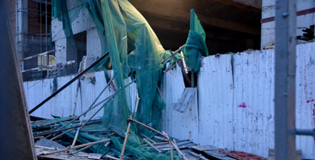 Sập giàn giáo công trình, một công nhân tử vong tại chỗ