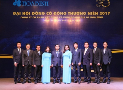 HĐCĐ Nhà thầu Hòa Bình: Năm 2017 kế hoạch doanh thu 16.000 tỷ đồng
