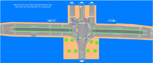 Thông xe hầm chui phía Tây cầu Sông Hàn vào ngày 30/4