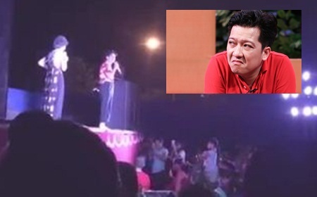 Lần thứ 2 bị ném chai nước lên sân khấu, phản ứng của Trường Giang khiến fan bất ngờ