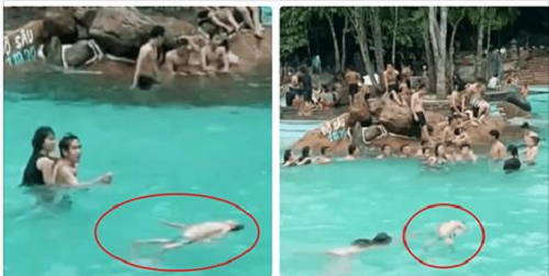Dân mạng ‘nóng” với clip cậu bé bị đuối nước trước hàng trăm người nhưng không ai biết