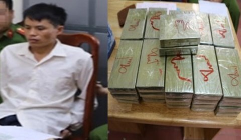 Bắt quả tang thanh niên vận chuyển 42 bánh heroin 