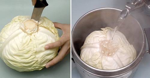 Bất ngờ thú vị xảy ra sau 5 phút khi bạn bổ bắp cải và dội nước nóng vào