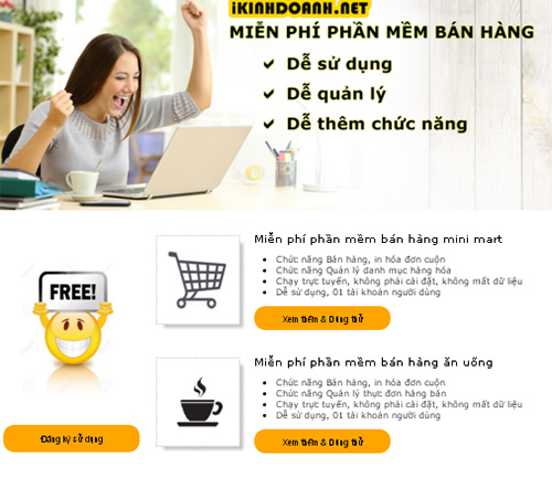 Công bố gói phần mềm bán hàng miễn phí với nhiều tiện ích