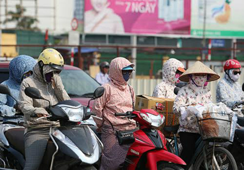 Miền Bắc nắng nóng trên 34 độ C