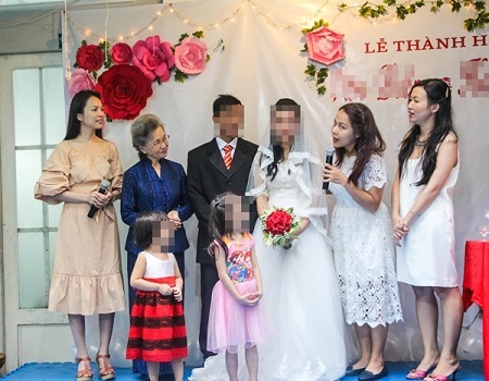 Hiền Thục dự lễ cưới tại ngôi nhà dành cho những trẻ em bị xâm hại