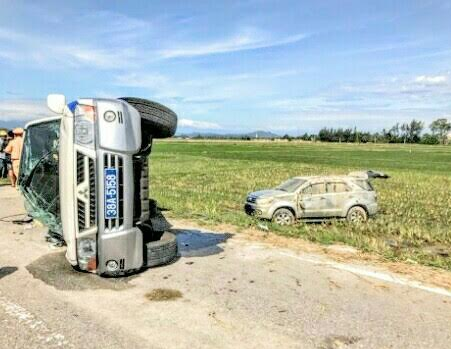 Tạm giữ Giám đốc công ty vệ sĩ lái Fortuner hất tung xe CSGT