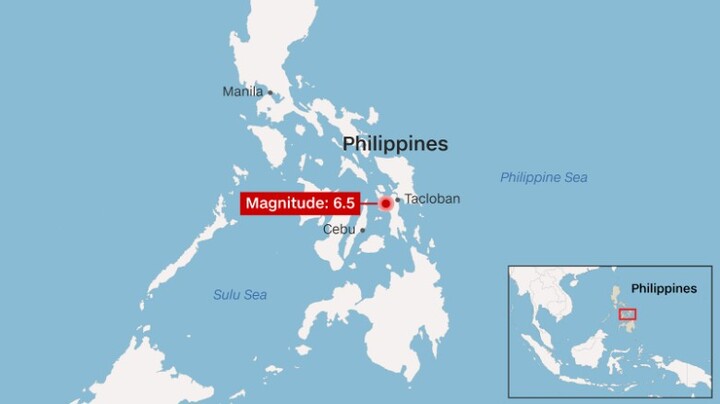Động đất mạnh 6,9 độ Richter tại Philippines