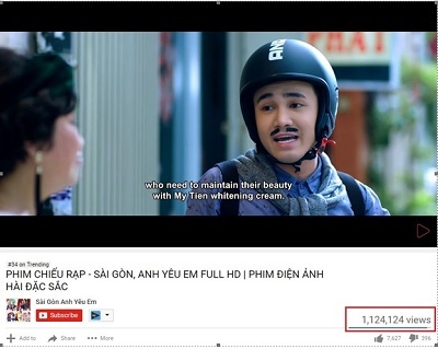 “Sài Gòn, anh yêu em” vượt mức 1 triệu view sau chưa đầy 5 ngày lên sóng Youtube