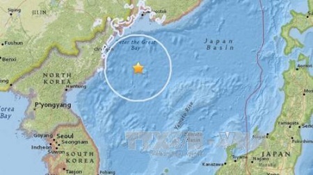 Động đất 5,8 độ richter làm rung chuyển ngoài khơi Triều Tiên