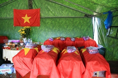 Tìm thấy hài cốt 21 liệt sĩ hy sinh trong trận đánh An Điền tại Bình Dương