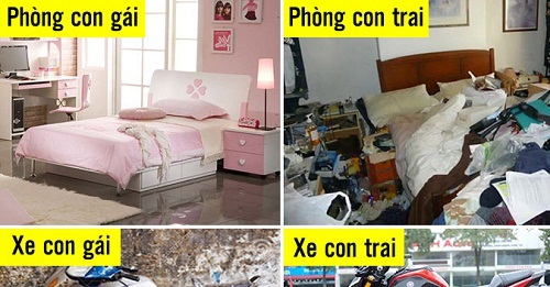 Loạt ảnh cho thấy con trai và con gái đến từ hai hành tinh khác nhau