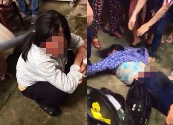 Hà Nội: Nghi bắt cóc trẻ con, 2 người phụ nữ bị đánh tới ngất xỉu