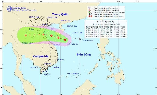 Thanh Hóa – Quảng Bình chuẩn bị đón bão số 4