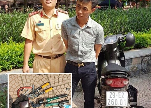  Hà Nội: Thanh niên ăn mặc lịch sự điều khiển xe gian