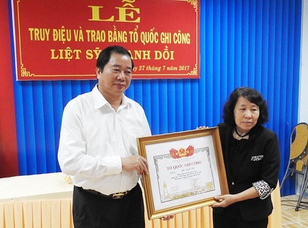 Thiếu úy Lữ Anh Dồi bị đồng đội sát hại được công nhận liệt sĩ